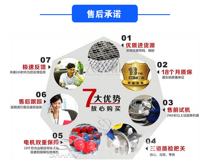 直線振動篩廠家大漢振動機械售后承諾